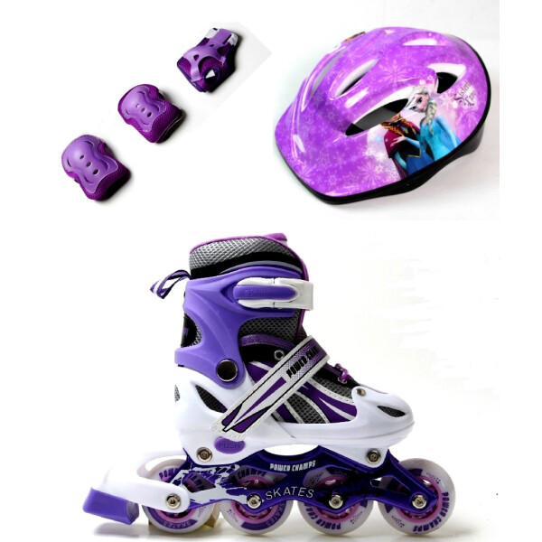 

Роликовые коньки Комплект Power Champs. Violet. р 34-37.