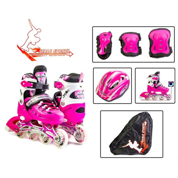 

Роликовые коньки Комплект Scale Sport. Pink, размер 34-37