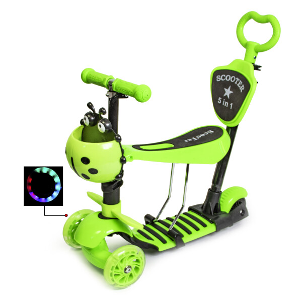 

Самокат Scooter Божья коровка 5in1 Green