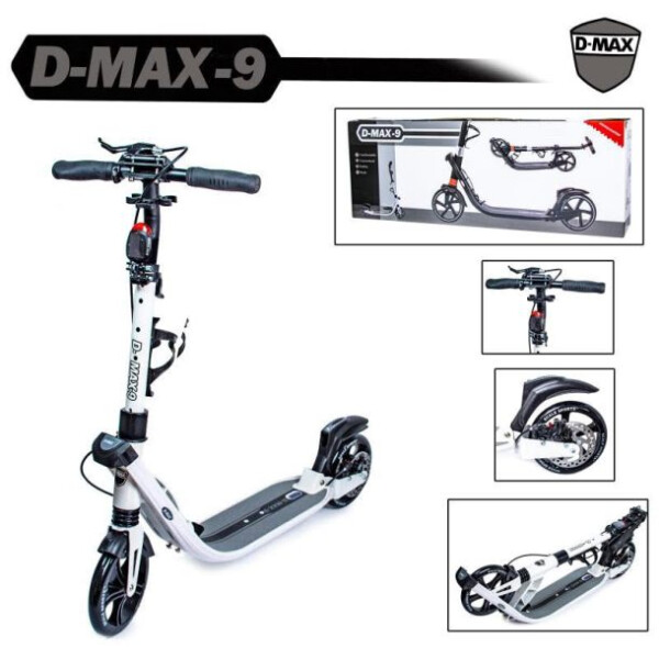 

Двухколесный самокат Scale Sports. D-Max-9. White. Дисковый тормоз!