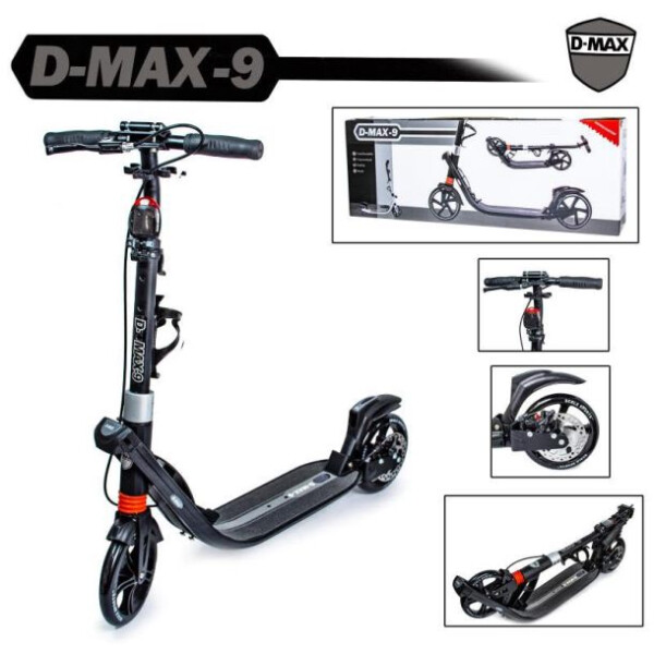 

Двухколесный самокат Scale Sports. D-Max-9. Black. Дисковый тормоз!
