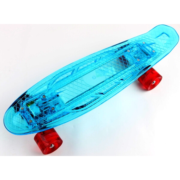 

Penny Board "Led". Синий цвет. Дека и колеса светятся!