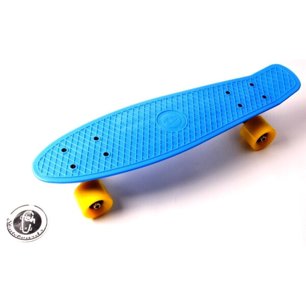 

Penny Board "Fish" Светло-синий цвет.