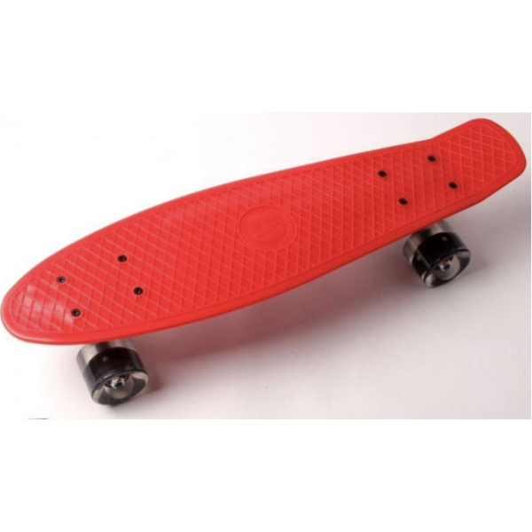 

Penny Board "Fish" Красный цвет. Светящиеся колеса.