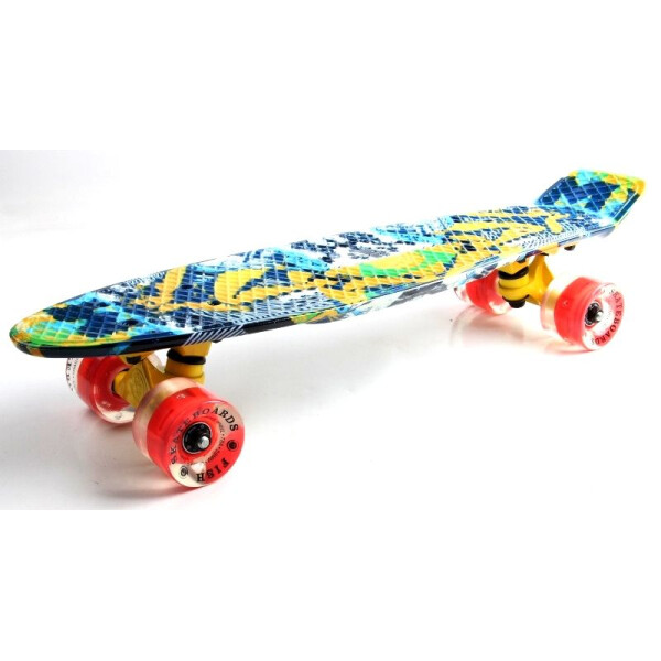 

Penny Board "Fish" Camel. Светящиеся колеса.