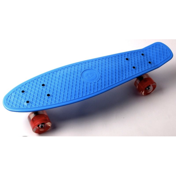 

Penny Board "Fish" Синий цвет. Светящиеся колеса.