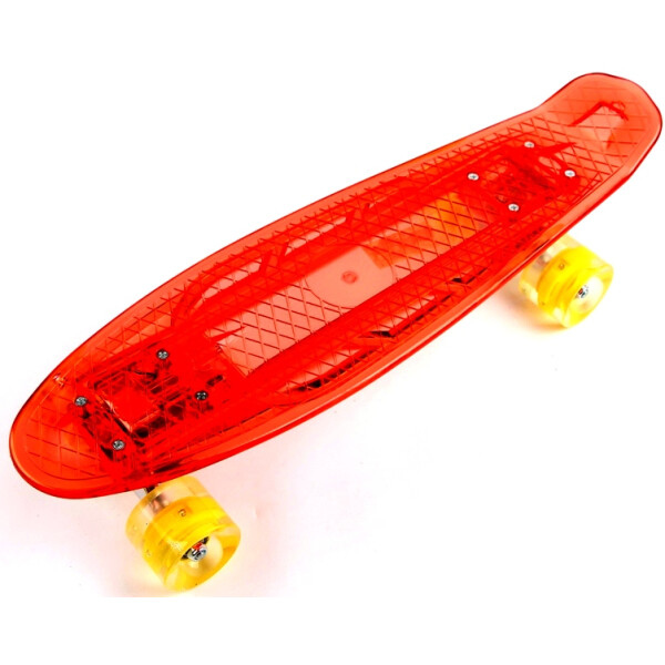 

Penny Board "Led". Красный цвет. Дека и колеса светятся!
