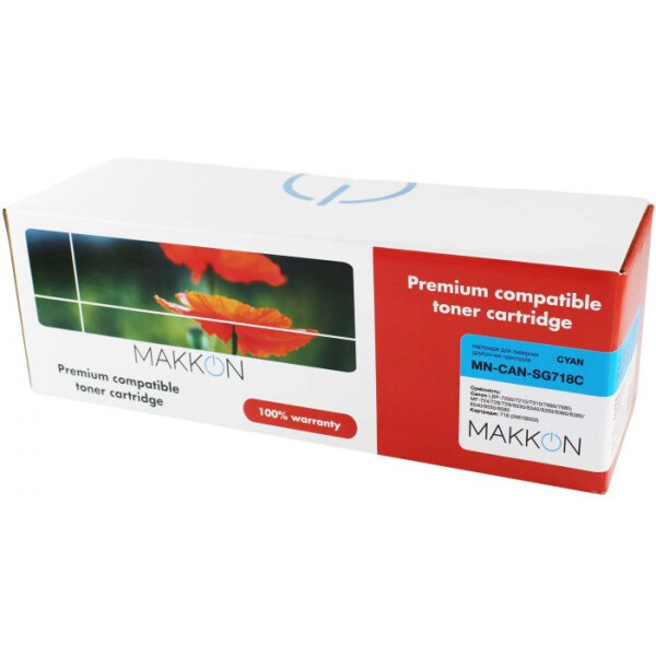 

Картридж Makkon Canon 718 (SG118C) 2.9k cyan (MN-CAN-SG718C)