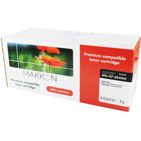 

Makkon HP CLJ CE400A (507A) (SE400A) 5.5k black (MN-HP-SE400A)