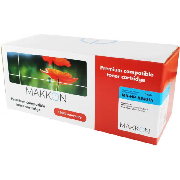 

Makkon HP CLJ CE401A (507A) (SE401A) 6k cyan (MN-HP-SE401A)