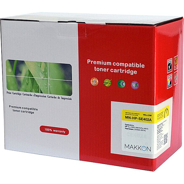 

Makkon HP CLJ CE402A (507A) (SE402A) 6k yellow (MN-HP-SE402A)