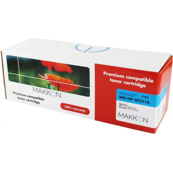 

Makkon HP CLJP CF211A (131A) (SF211A) 1.8k cyan (MN-HP-SF211A)