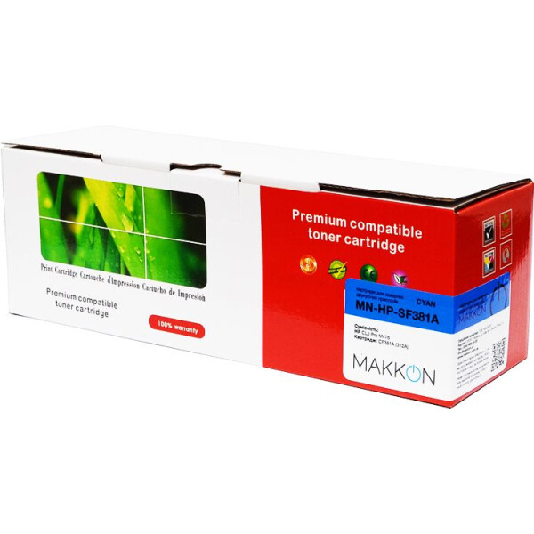 

Makkon HP CLJP CF381A (312A) (SF381A) 2.7k cyan (MN-HP-SF381A)