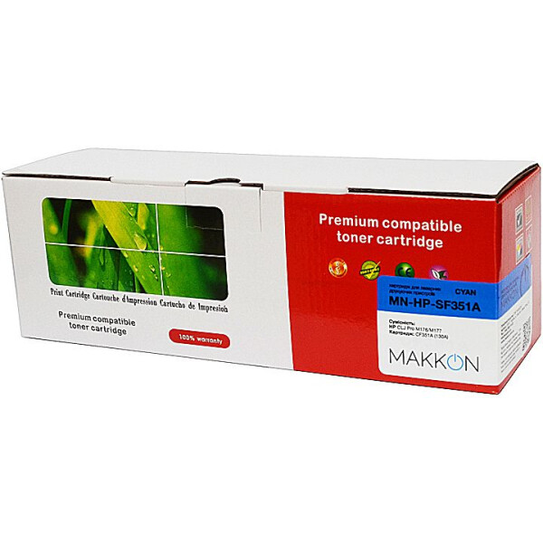 

Картридж Makkon HP CLJP СF351A (130A) (SF351A) 1k cyan (MN-HP-SF351A)