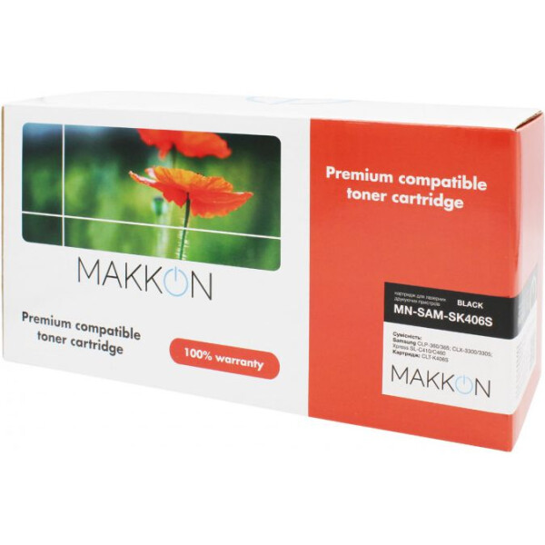 

Makkon Samsung CLT-K406S (SK406S) 1.5k black (MN-SAM-SK406S)