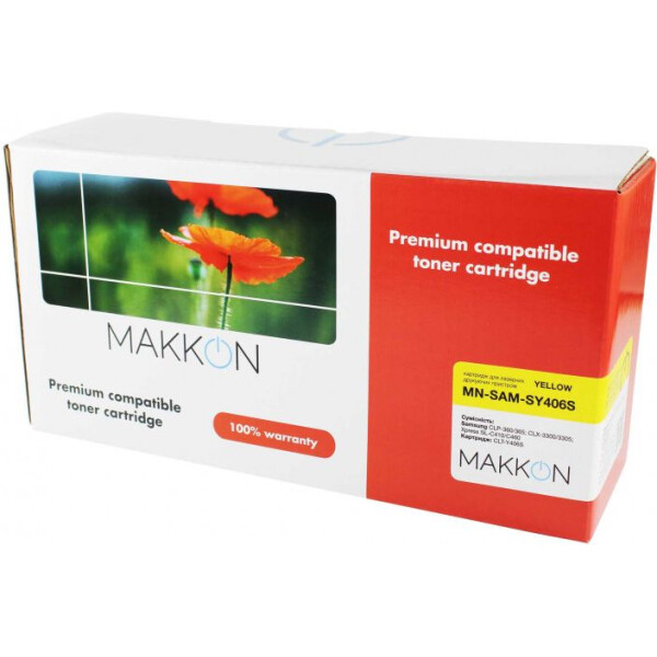 

Makkon Samsung CLT-Y406S (SY406S) 1k yellow (MN-SAM-SY406S)