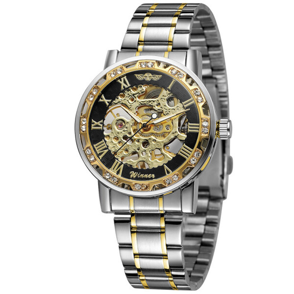 

Наручные часы Winner Diamonds W614 Silver + Gold + Black