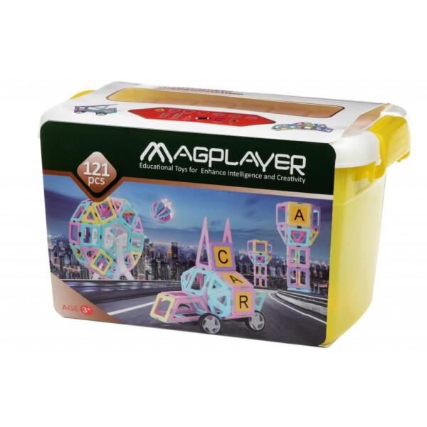 

Конструктор Magplayer магнитный набор бокс 121 эл (MPT2-121)