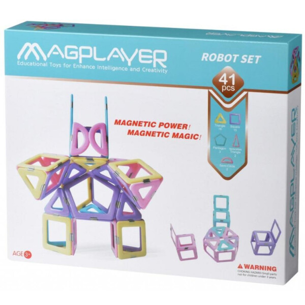 

Конструктор Magplayer магнитный набор 41 эл. (MPH2-41)