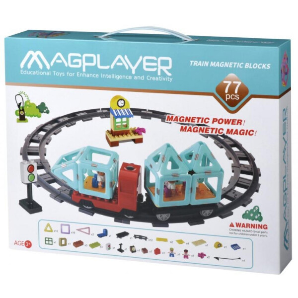

Конструктор Magplayer Поезд 77 эл (MPH2-77)