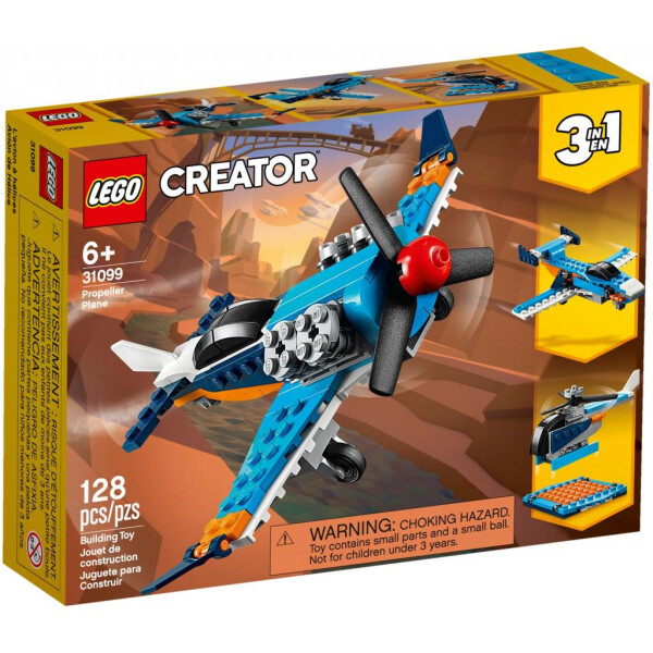 

Конструктор LEGO Creator Винтовой самолёт 128 деталей (31099)