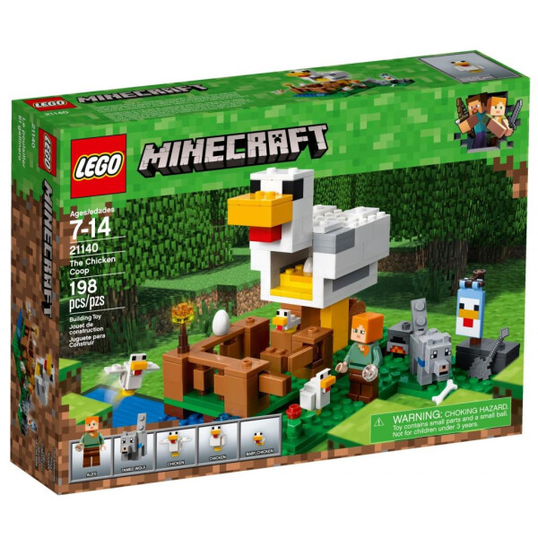 

Конструктор LEGO MINECRAFT Курятник 198 деталей (21140)