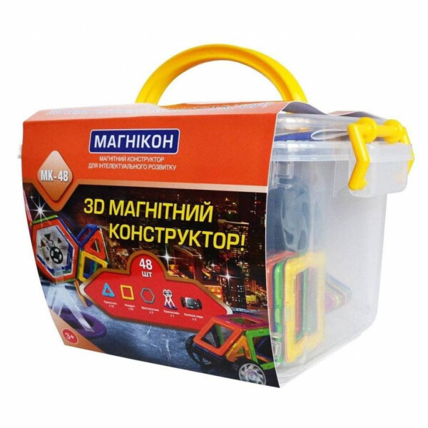 

Конструктор Магнікон 48 деталей (МК-48)