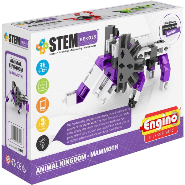

Конструктор Engino Stem Heroes Царство животных: Мамонт (SH11)