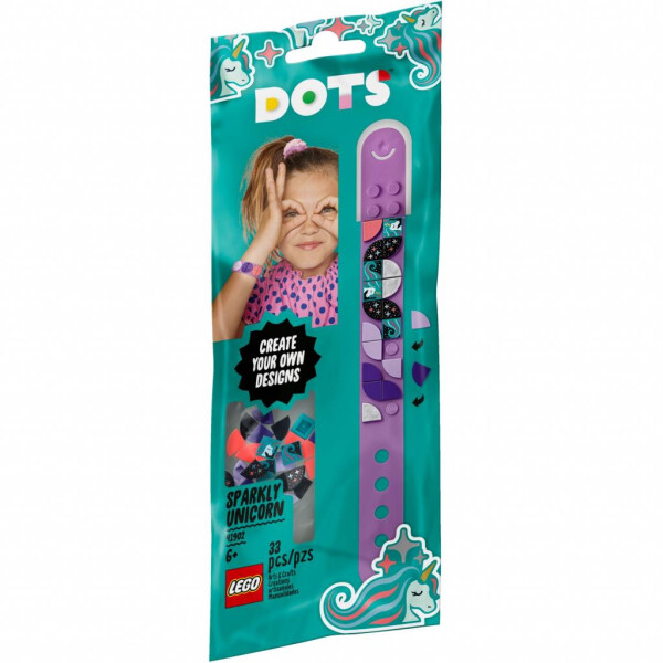 

Конструктор LEGO Браслет DOTs Сверкающий единорог 33 детали (41902)