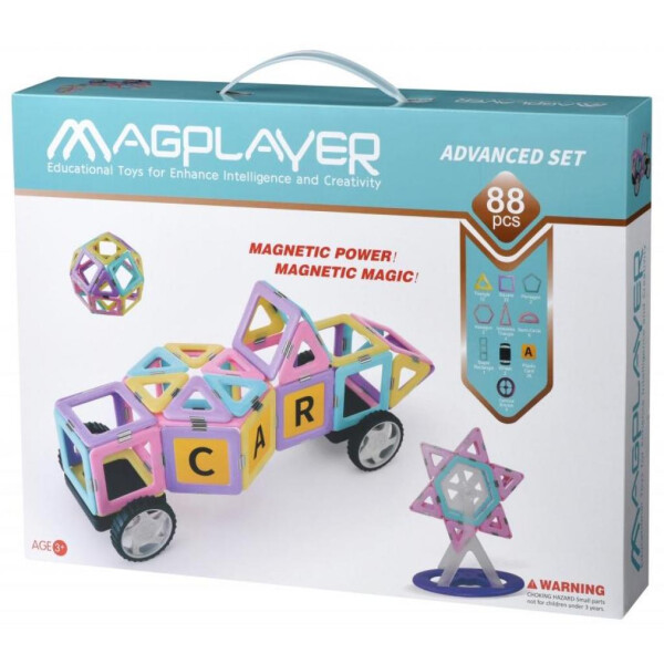 

Конструктор Magplayer магнитный набор 88 эл. (MPH2-88)