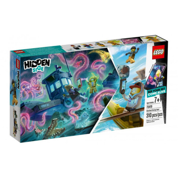 

Конструктор LEGO Hidden Side Разбитый рыбацкий корабль 310 деталей (70419)