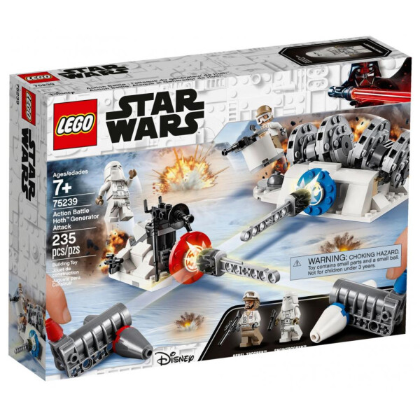 

Конструктор LEGO Star Wars Разрушение генераторов на Хоте 235 деталей (75239)