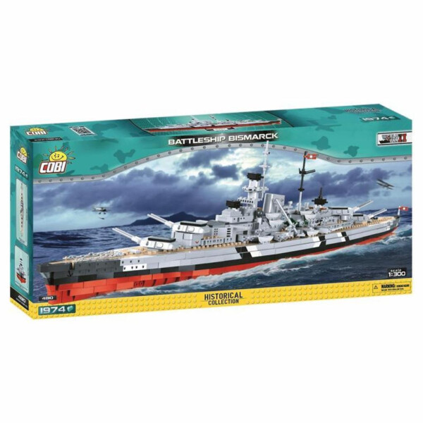 

Конструктор Cobi World Of Warships Линкор Бисмарк, 1974 деталей (COBI-3081)