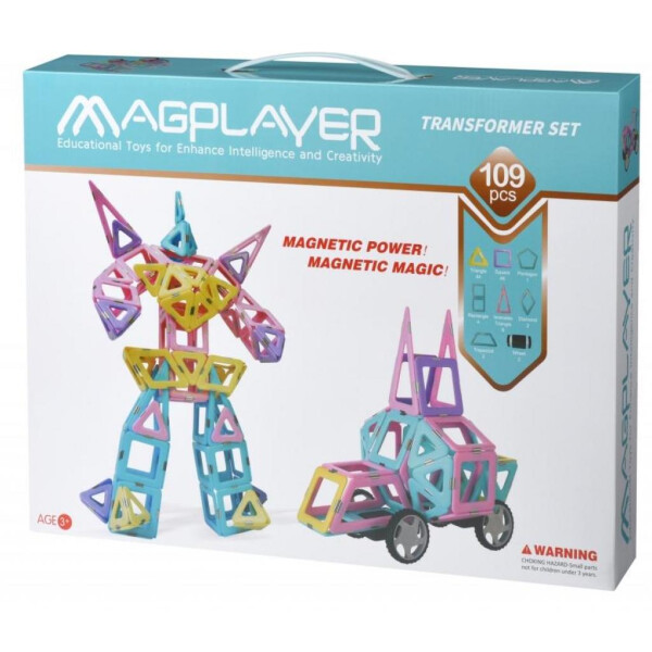 

Конструктор Magplayer магнитный набор 109 эл (MPH2-109)