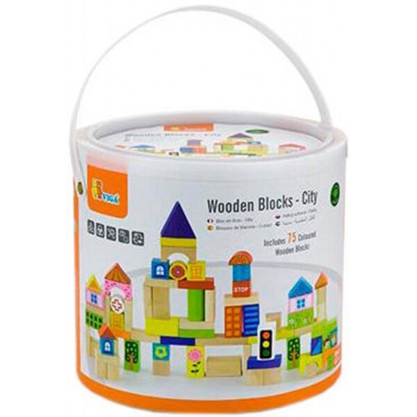 

Конструктор Viga Toys Город 75 шт (50287)