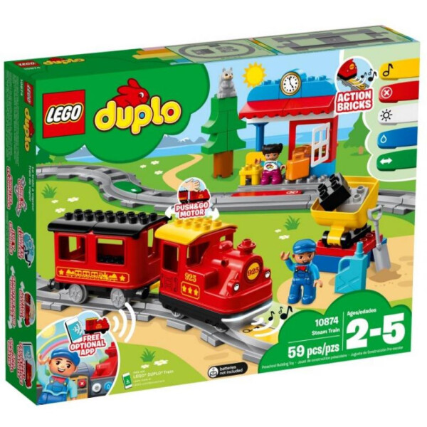 

Конструктор LEGO Поезд на паровой тяге 59 деталей (10874)