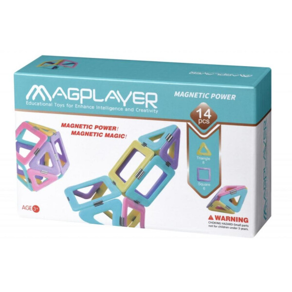 

Конструктор Magplayer магнитный набор 14 эл (MPH2-14)