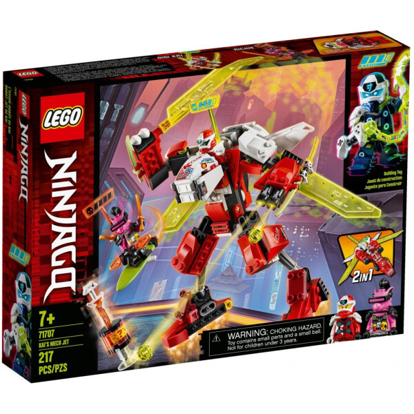 

Конструктор LEGO Ninjago Реактивный самолёт Кая 217 деталей (71707)