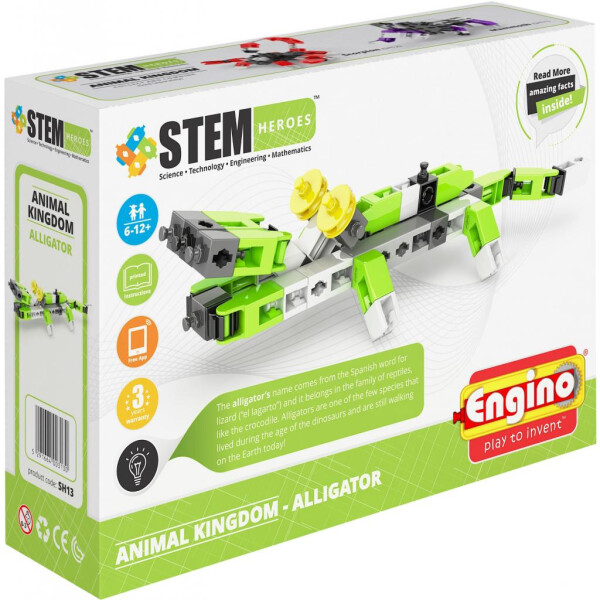 

Конструктор Engino Stem Heroes Царство животных: Аллигатор (SH13)