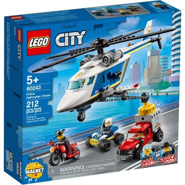 

Конструктор LEGO City Police Погоня на полицейском вертолёте 212 деталей (60243)