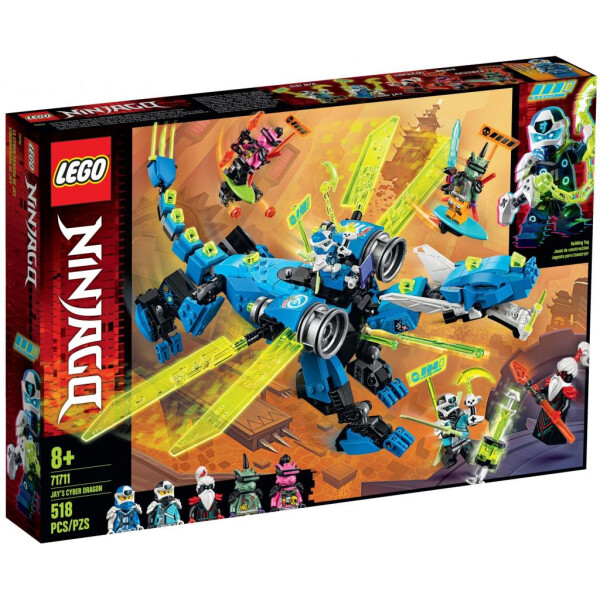 

Конструктор LEGO Ninjago Кибердракон Джея 518 деталей (71711)