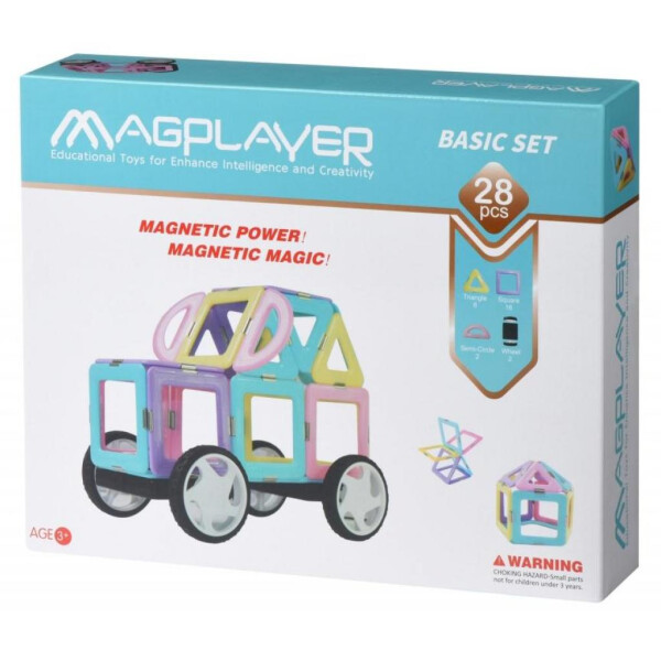

Конструктор Magplayer магнитный набор 28 эл (MPH2-28)