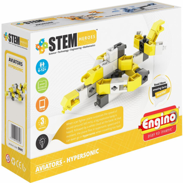 

Конструктор Engino Stem Heroes Авиация: Сверхзвуковой самолет (SH41)
