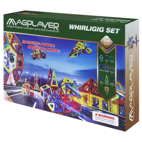 

Конструктор Magplayer Набор 166 элементов (MPA-166)