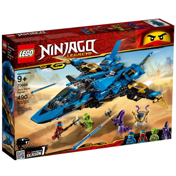 

Конструктор LEGO NINJAGO Штормовой истребитель Джея 490 деталей (70668)