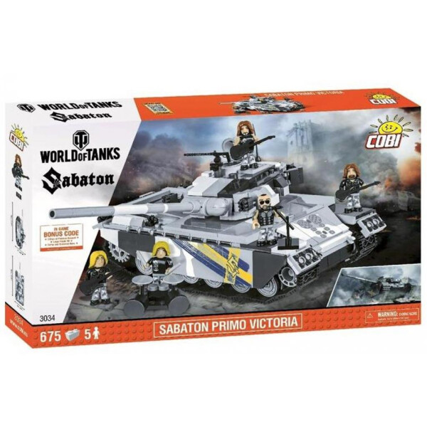 

Конструктор Cobi World Of Tanks Сабатон Примо Виктория 675 деталей (COBI-3034)
