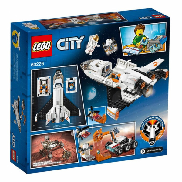 

Конструктор LEGO City Шаттл для исследований Марса 273 детали (60226)