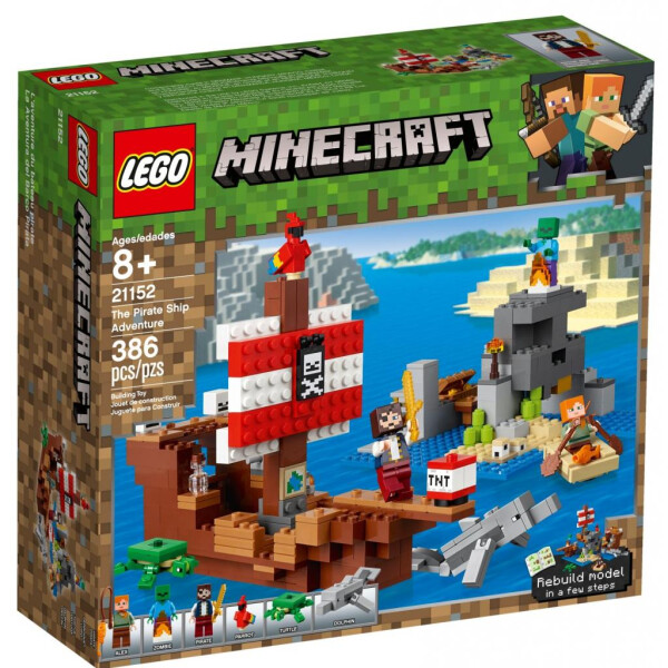 

Конструктор LEGO MINECRAFT Приключения на пиратском корабле 386 деталей (21152)