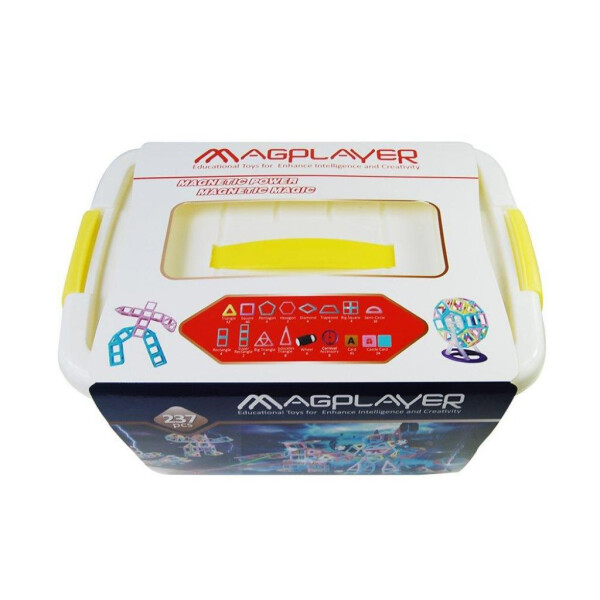 

Конструктор Magplayer магнитный набор бокс 237 эл (MPT2-237)