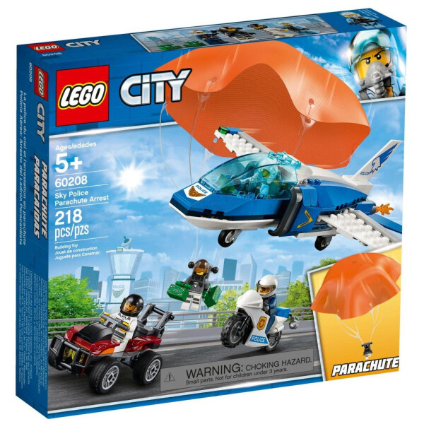 

Конструктор LEGO City Воздушная полиция: арест парашютиста 218 деталей (60208)